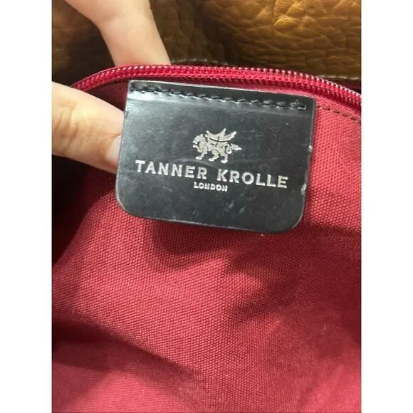 Vintage Tanner Krolle London 100% Leather Shoulder Handbag - Picture 4 of 6